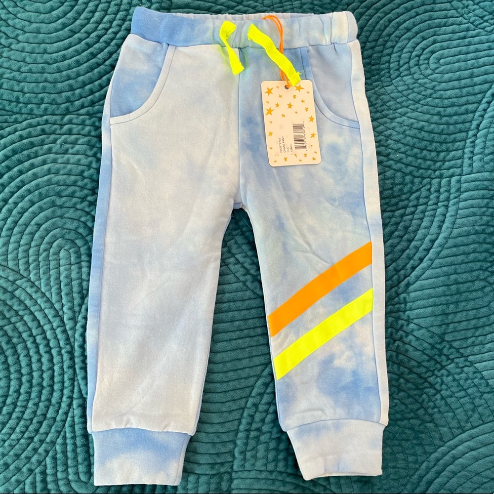 NWT egg new york brand tie dye jogger pants size 12 months